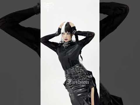 Black Cyberpunk Mesh Circuit Print Zip Up Techwear Top showcased with dramatic styling and edgy accessories.